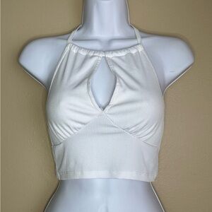 White Halter Tank